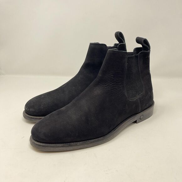 Zadig & Voltaire Boots Mens Size 9 Black Suede Chelsea Ankle Dress Pull On main image 11